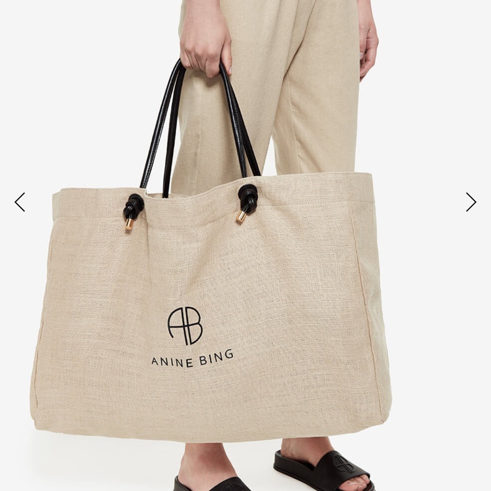 AUTHENTIC Anine Bing Saffron large tote NWT